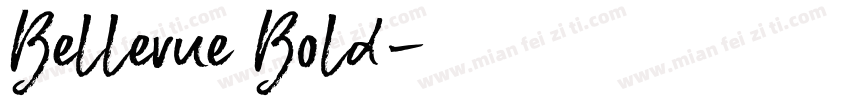 Bellevue Bold字体转换